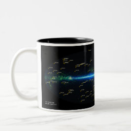 裏庭の宇宙科学チームMug、ブラック ツートーンマグカップ