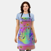 裏庭の庭師 フローラル エプロン (着用した状態)