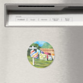 裏庭の手洗い線シール マグネット (インサイチュ (食洗機))