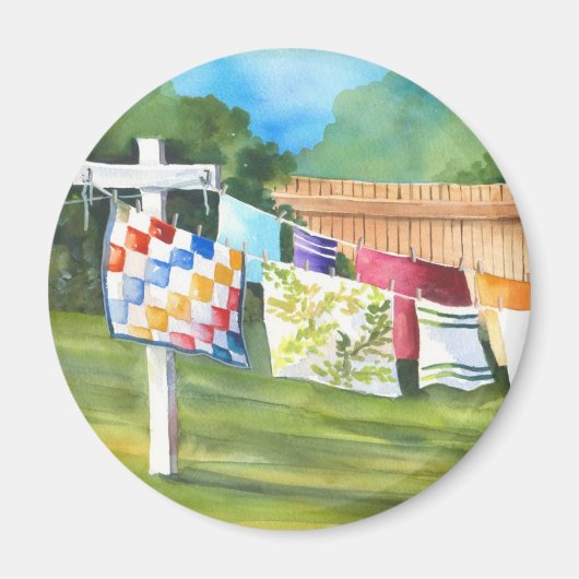 裏庭の手洗い線シール マグネット (正面)