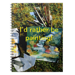 裏庭の滝の自然絵画ズ ノートブック