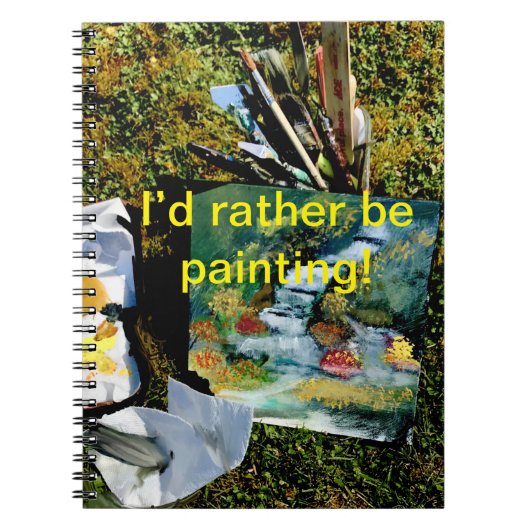 裏庭の滝の自然絵画ズ ノートブック (正面)