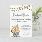 裏庭の焚き火パーティー 招待状 (スタンド正面)