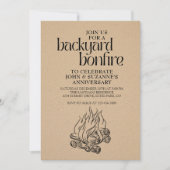 裏庭の焚き火 招待状 (正面)