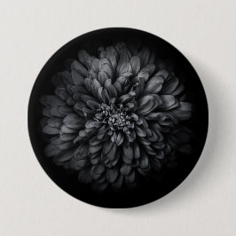 裏庭の花々白と黒68 缶バッジ