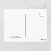 裏庭の花々白と黒No 108 ポストカード (裏面)