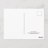 裏庭の花が黒と白No 68フロー ポストカード (裏面)