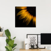 裏庭の花28ひまわり ポスター (ホームオフィス)