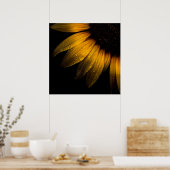 裏庭の花28ひまわり ポスター (キッチン)