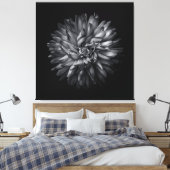 裏庭の花(白黒) 20 キャンバスプリント (インサイチュ (寝室))