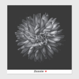 裏庭の花（白黒） 20 シール