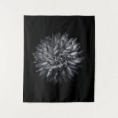 裏庭の花(白黒) 20 タペストリー (正面)