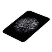 裏庭の花(白黒) 20 マグネット (左側)