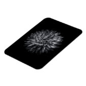 裏庭の花（白黒） 20 マグネット (左側)
