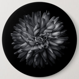 裏庭の花（白黒） 20 缶バッジ