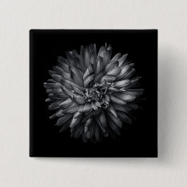 裏庭の花（白黒） 20 缶バッジ