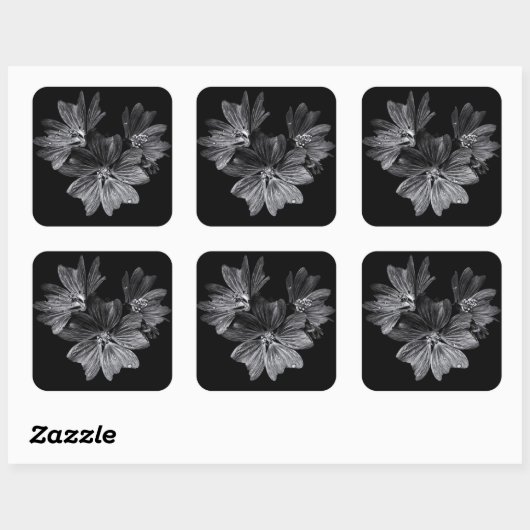 裏庭の花No 11 スクエアシール (シート)