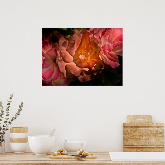 裏庭の花No 40色版 ポスター (キッチン)