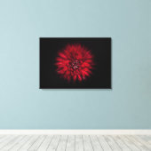 裏庭の花No 45カラーフローバージョン キャンバスプリント (インサイチュ (ウッドフロア))