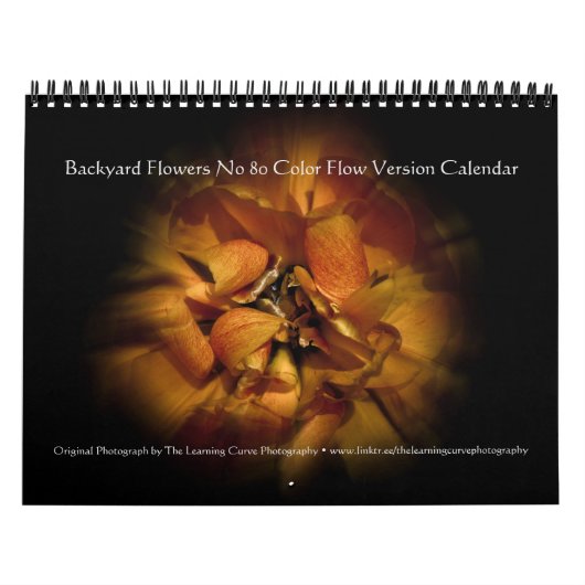 裏庭の花No 80カラーフローバージョン カレンダー (カバー)