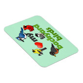 裏庭の鳥が大好き マグネット (右側)