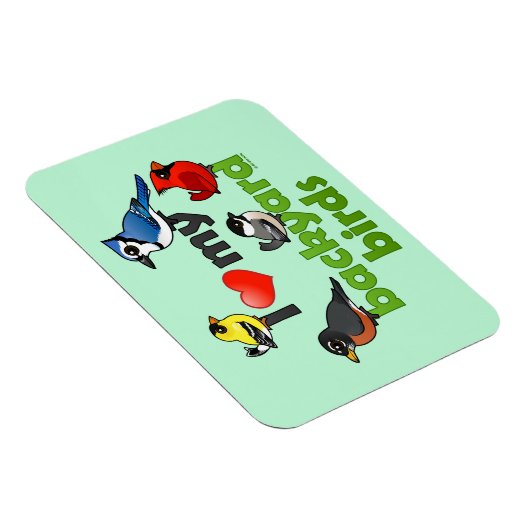 裏庭の鳥が大好き マグネット (右側)