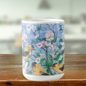 裏庭の鳥たち 手描きアート コーヒーマグカップ