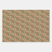 裏庭の鳥と庭の花の品揃え ラッピングペーパーシート (正面3)