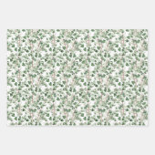 裏庭の鳥と庭の花の品揃え ラッピングペーパーシート (正面2)