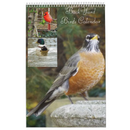 裏庭の鳥のカレンダー カレンダー