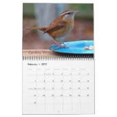 裏庭の鳥のカレンダー カレンダー (2月 2027)