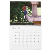 裏庭の鳥 カレンダー (2月 2026)