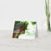 裏庭の鳥Notecards カード (正面)