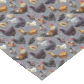 裏庭の鶏がグリッターの背景 テーブルクロス (アングル)