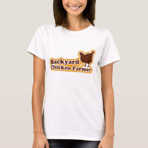 裏庭の鶏の農家 Tシャツ
