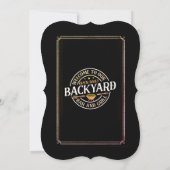 裏庭のBBQパーティー 招待状 (裏面)