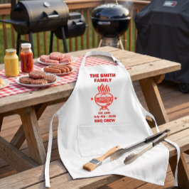 裏庭のBBQ家族クルー 7月4日 スタンダードエプロン