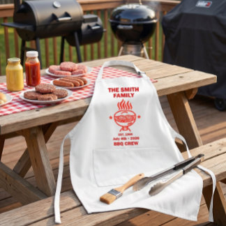裏庭のBBQ家族クルー 7月4日 スタンダードエプロン