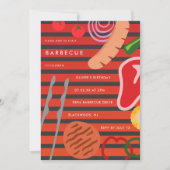 裏庭のBBQ グリル 招待状 (正面)
