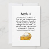 裏庭のBBQ バーベキュー パーティー ピクニック バーベキューパーティー 招待状 (裏面)