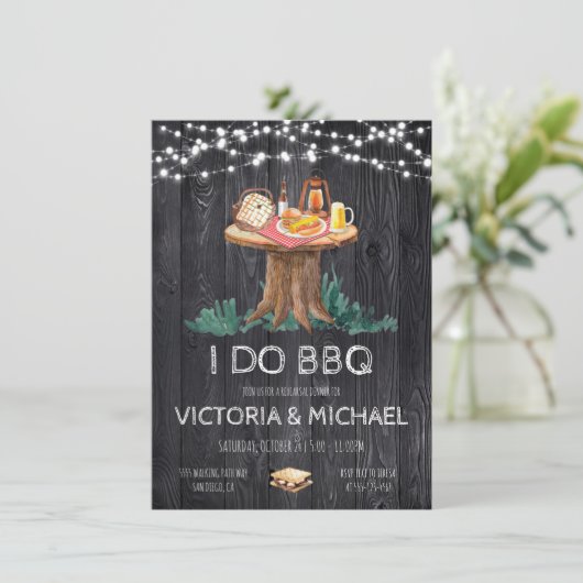裏庭のBBQ 魔法の夜 イルミネーション 招待状 (スタンド正面)