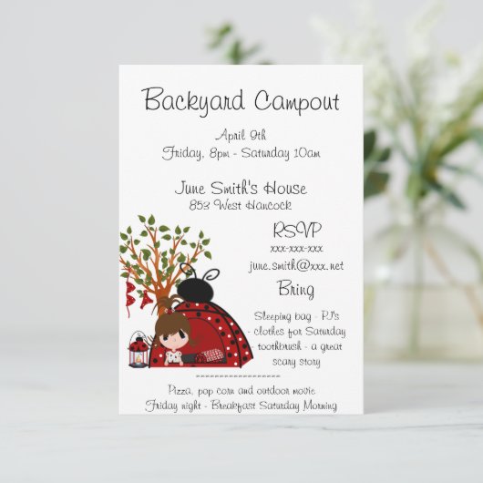 裏庭のCampout 招待状 (スタンド正面)