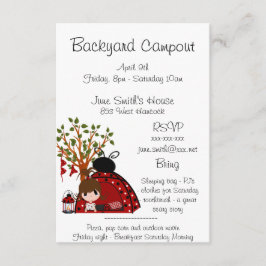 裏庭のCampout 招待状