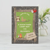裏庭は誕生会キャンプします 招待状 (スタンド正面)