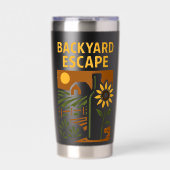 裏庭エスケープガーデニングひまわりファーム 保温保冷タンブラー (正面)