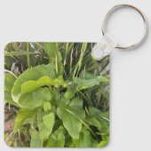 裏庭ガーデンクローズアップ屋外自然写真 キーホルダー (裏面)