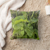 裏庭ガーデンクローズアップ屋外自然写真 クッション (ブランケット)