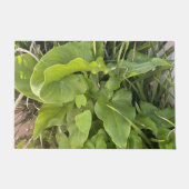 裏庭ガーデンクローズアップ屋外自然写真 ドアマット (正面)