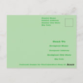 裏庭ガーデンクローズアップ屋外自然写真 ポストカード (裏面)