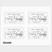 裏庭ガーデンズリトルビーズハニーラベル 長方形シール (シート)